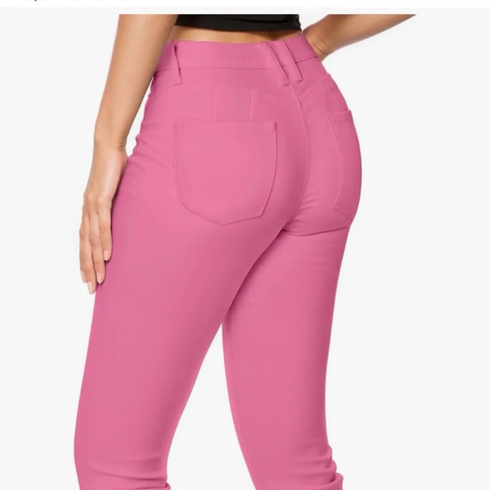 Hybrid & Company Hot Pink Straight Leg Jeans - Picture 3 of 4